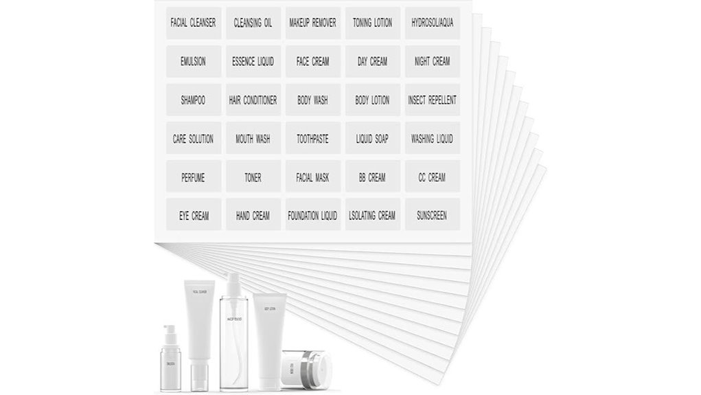 Top Waterproof, Readable Toiletry Labels for Travel Bottles 3 360 waterproof bottle labels