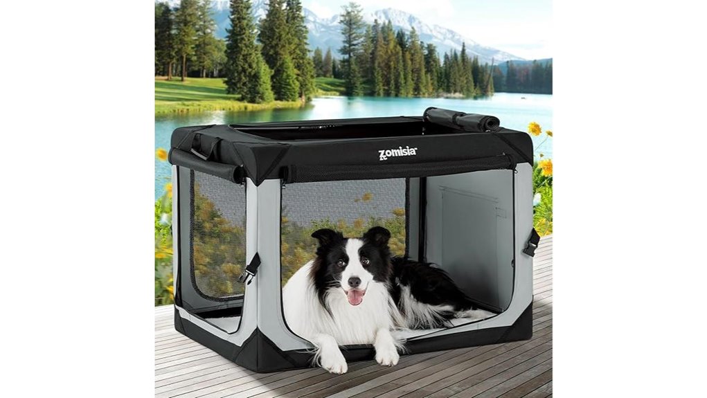 Packable Pet Crates for Travel (Soft‑Sided) Who Travelers Love 7 36 inch soft crate