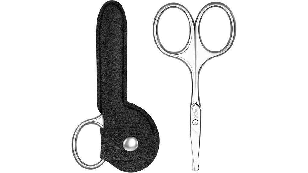 TSA‑Friendly Scissors with Rounded Tips for Travel Grooming 7 3 75 inch stainless eyebrow scissors