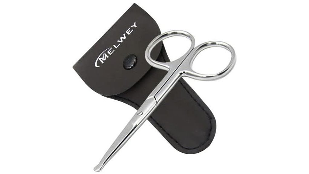 TSA‑Friendly Scissors with Rounded Tips for Travel Grooming 5 3 7 stainless facial scissors