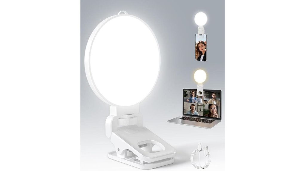 Clip‑On Phone Lights That Warm and Flatter on the Go 8 3 color portable clip light