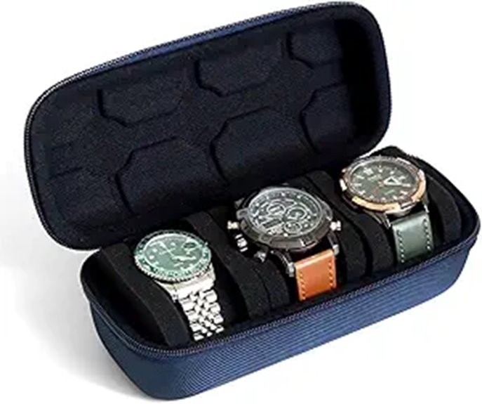 3 compartment 61mm watch box