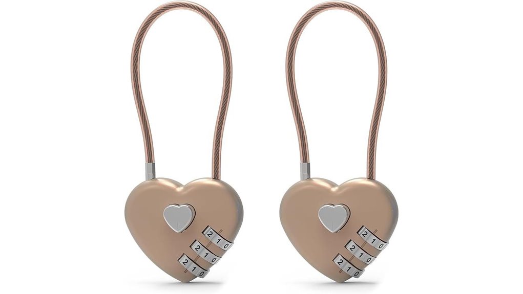 3 digit cable luggage lock