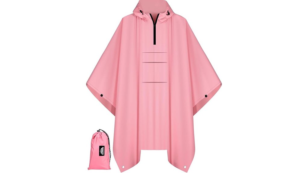 Packable Rain Ponchos for Travel: Durable, Not Flimsy 14 3 in 1 waterproof poncho chest