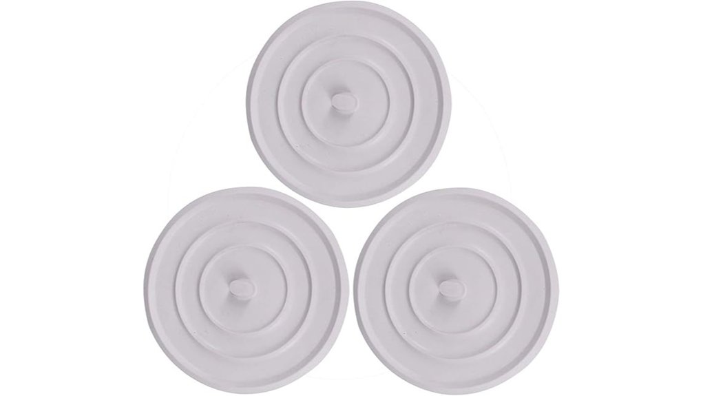 3 pack 4 5 inch silicone drain