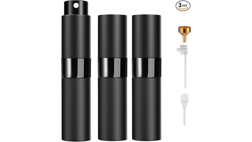 Leakproof Travel Atomizers for Perfume & Cologne That Stick 4 3 pack 8ml perfume atomizers