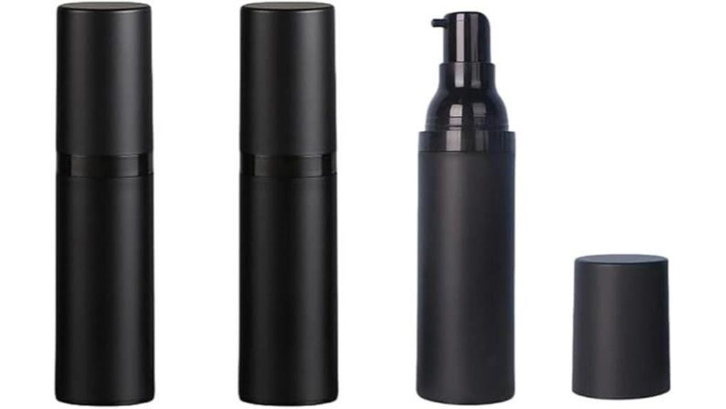 Leakproof Travel Pump Bottles (Lotion-Friendly) That Keep Your Essentials Safe 9 3 pack airless 30ml bottles