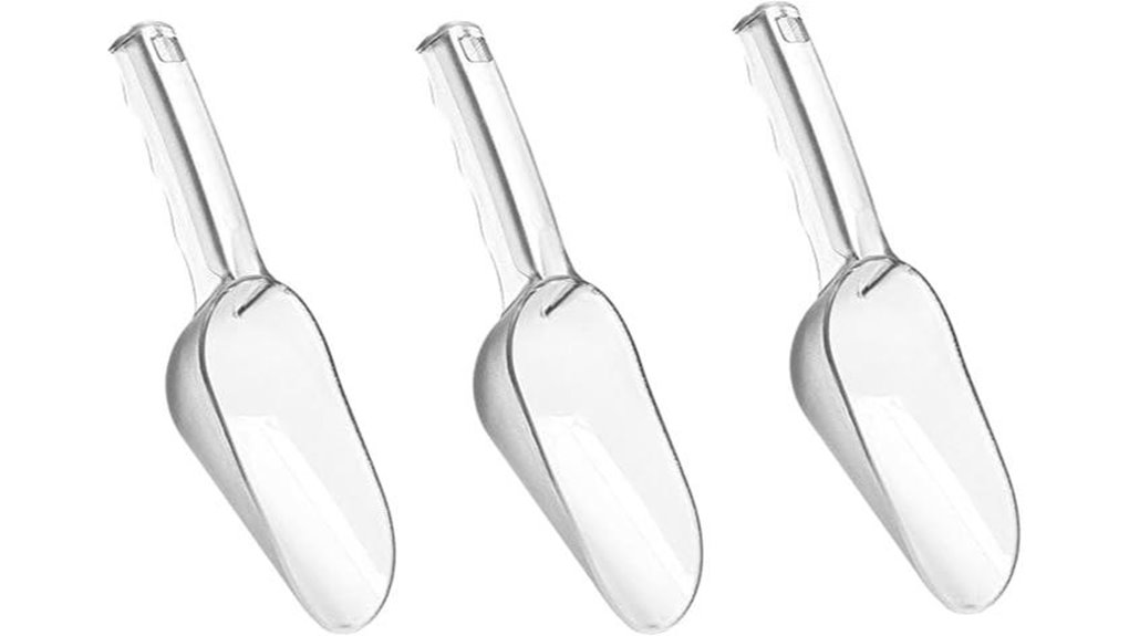 The Best Ice Scoop That Makes Ice‑Crunching a Breeze 7 3 pack clear plastic scoop
