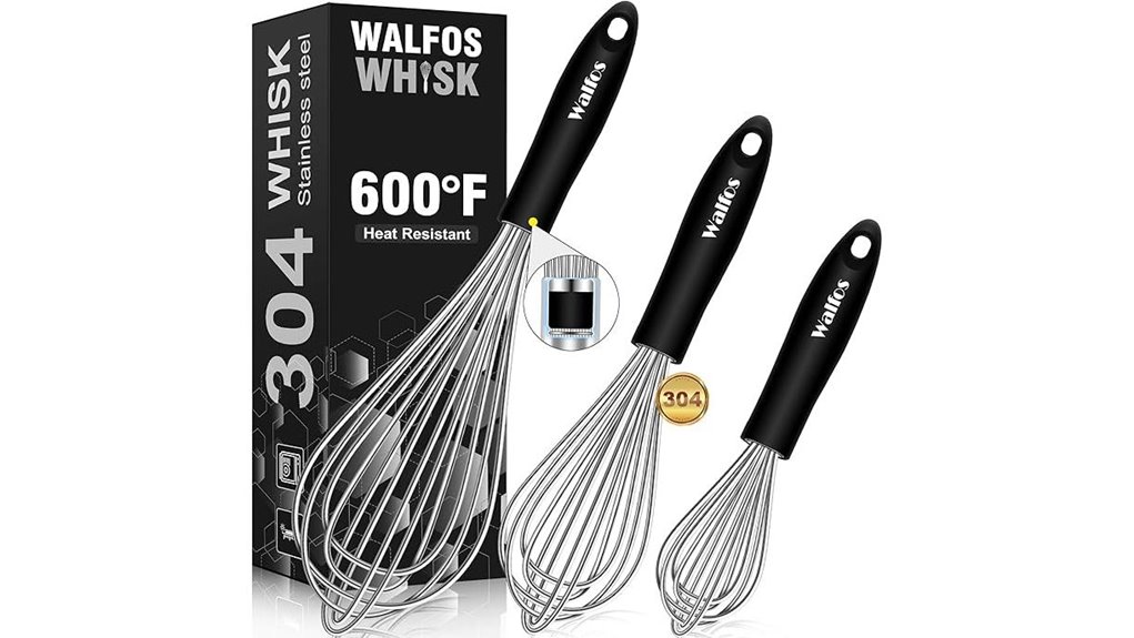 Best Whisk Set for Baking Mastery 7 3 pack stainless balloon whisk
