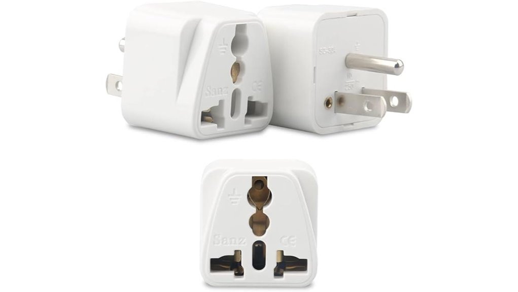 Best Compact International Plug Adapters (EU/UK/US Ready) 14 3 pack type b adapter