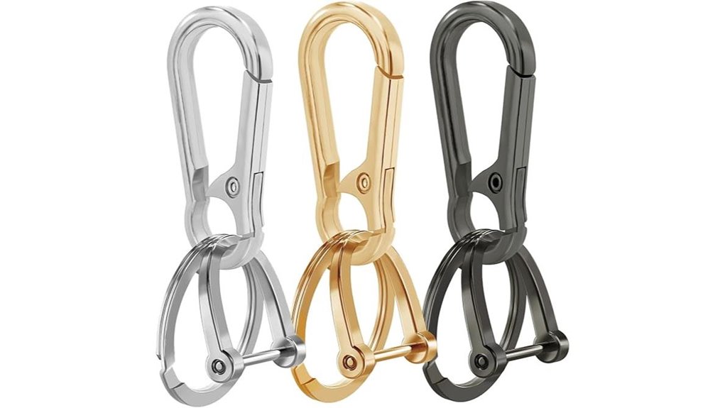 3 pack zinc alloy keychains