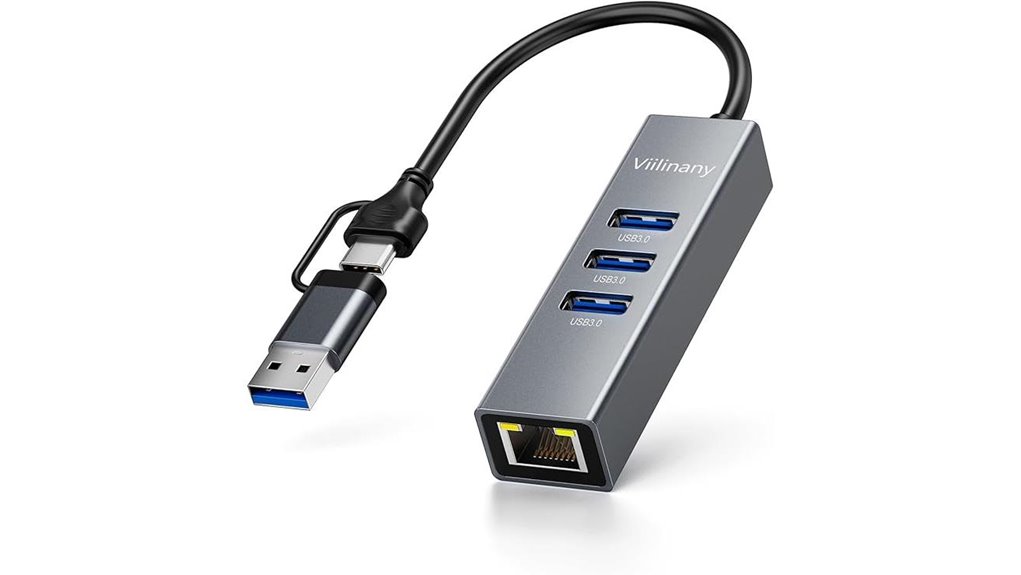 3 port usb c ethernet hub
