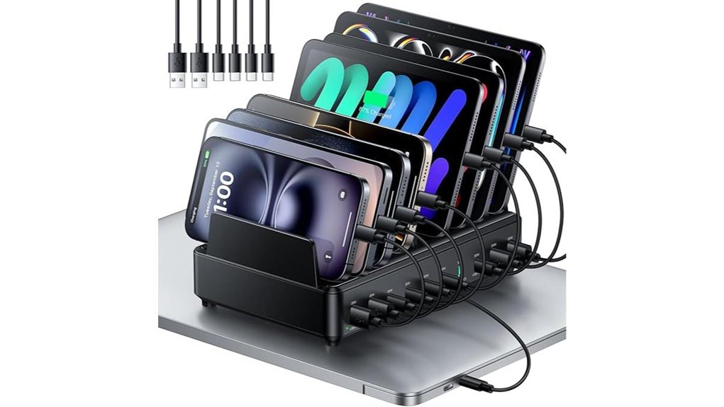 Family Multi-Charging Stations – One Outlet, Many Devices 3 400w ten port usb c pd
