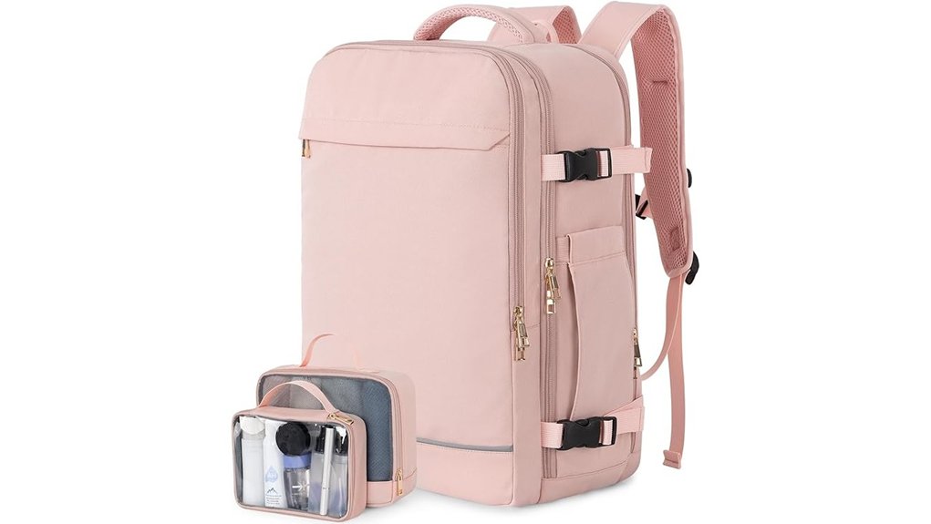 Modular Travel Backpacks That Fit Packing Cubes Perfectly 6 40l waterproof pink backpack