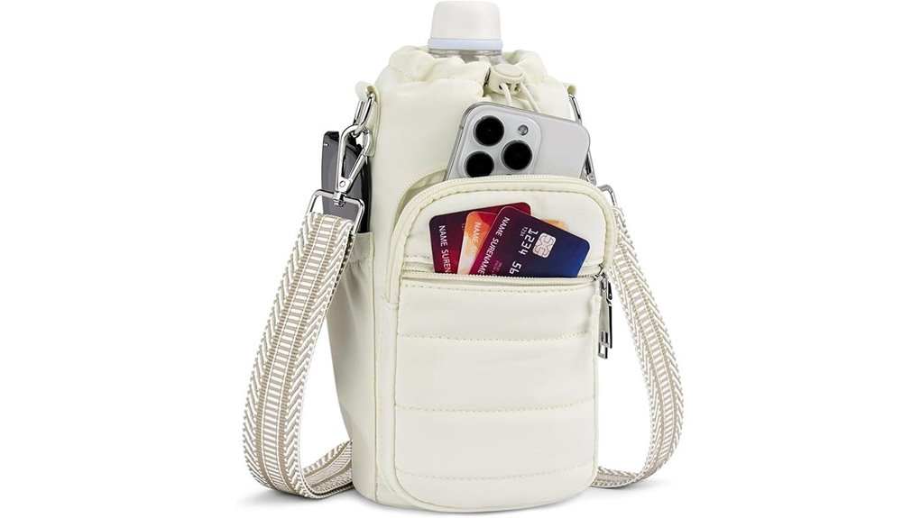 Crossbody Bags Fit a Full Size Water Bottle Handsfree Hydration 12 40oz insulated crossbody bag