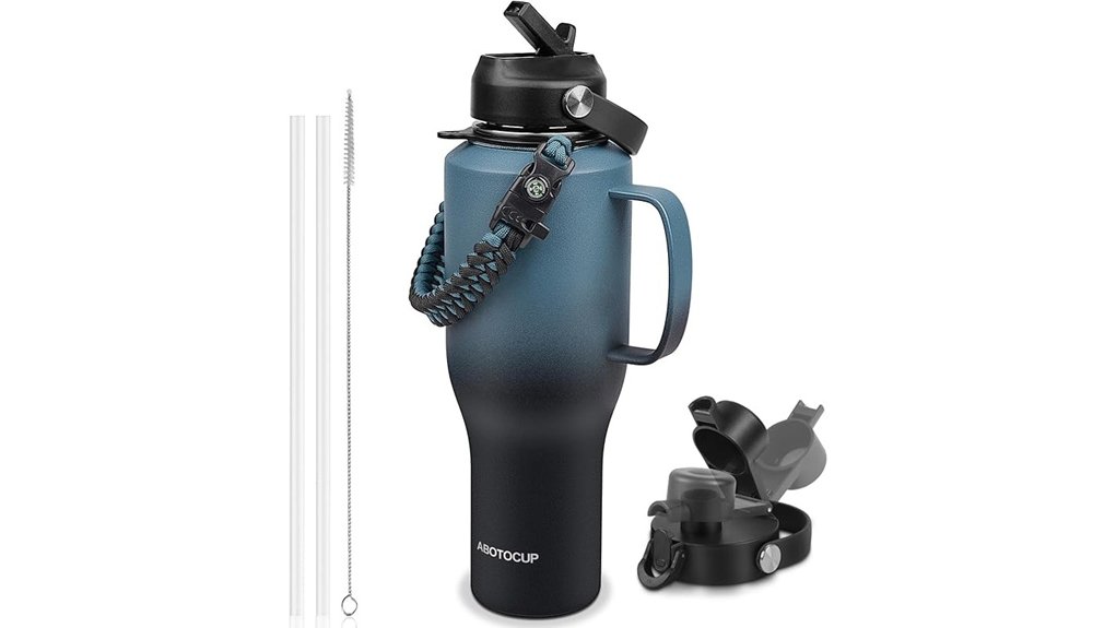Insulated Water Bottles That Fit Cup Holders for Travelers 15 40oz leak proof insulated bottle