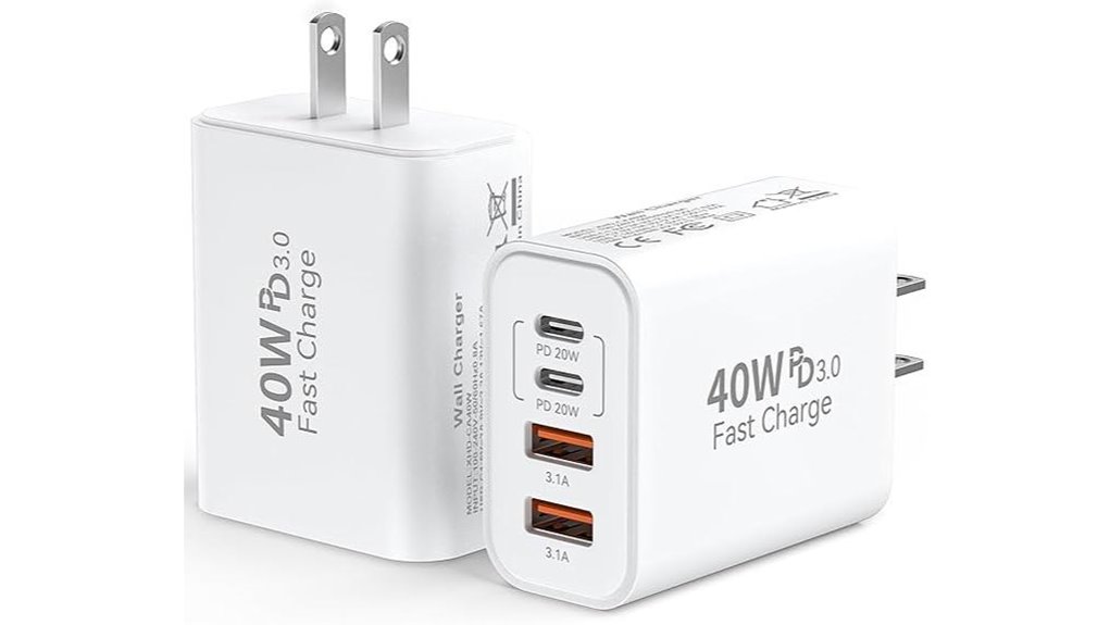 The Best Multi-Port USB Wall Chargers Powering Your Devices 15 40w usb c 4 port pair