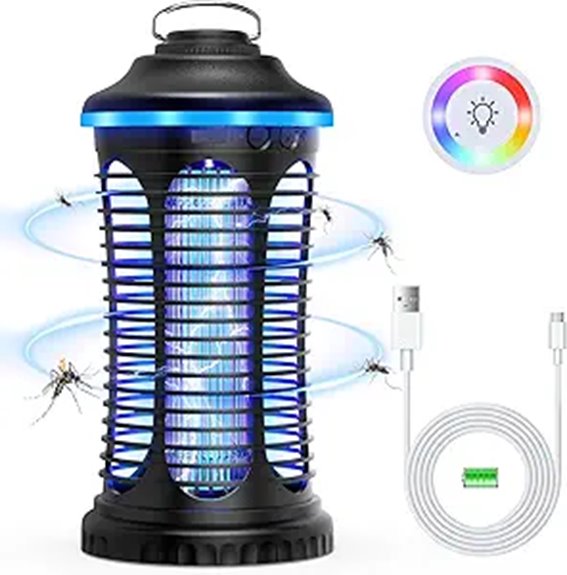 Best Bug Zapper Lantern (Rechargeable) to Keep Pests Away 15 4200v 4000mah bug zapper
