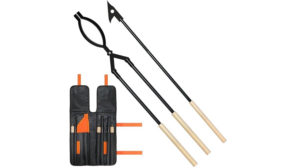 Top Fire Pit Poker Tool Every Backyard Fire Starter Needs 11 42 inch heavy duty tongs poker