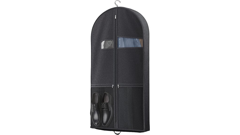 travel garment bags for coats (folding, overhead-friendly) 1 43 inch heavy duty garment