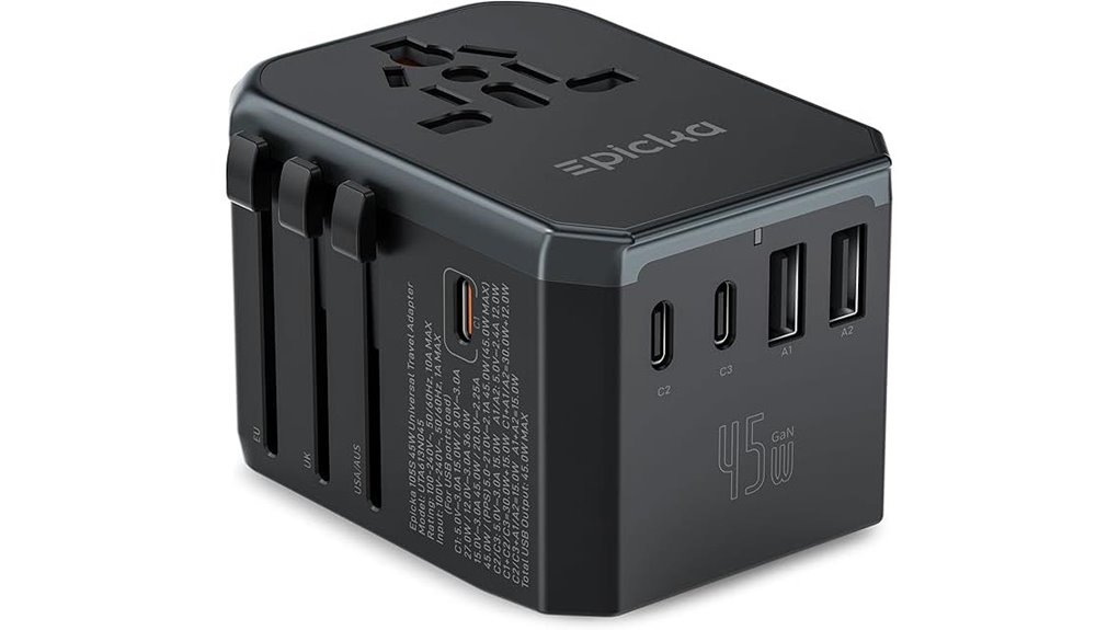 Top Travel Adapters (Multi-Country Compatibility) 15 45w gan universal adapter
