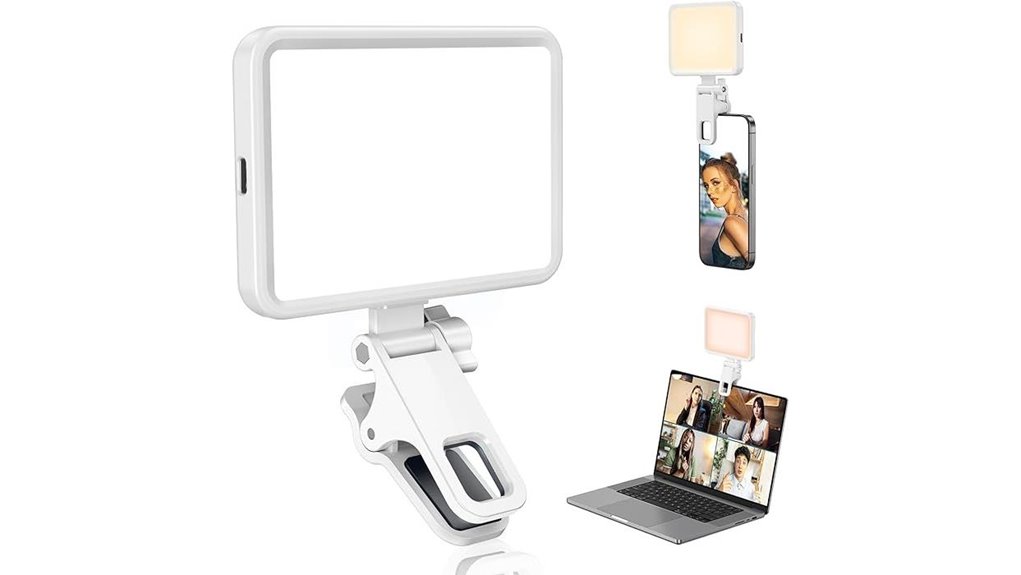 Clip‑On Phone Lights That Warm and Flatter on the Go 11 4 14 hours rechargeable light
