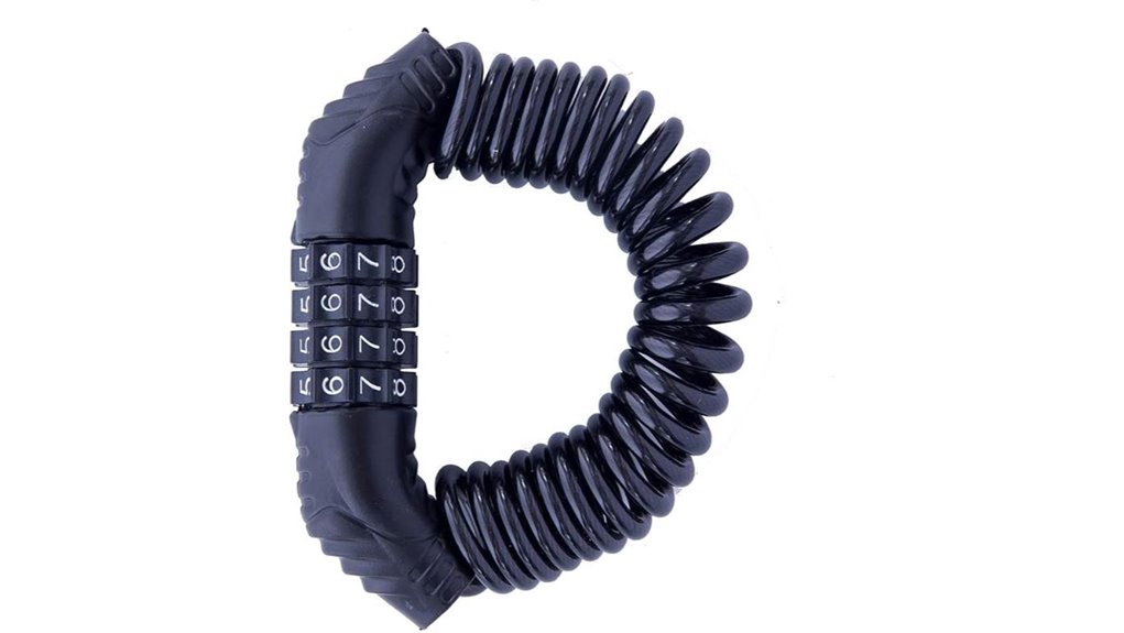 4 9ft retractable bike lock
