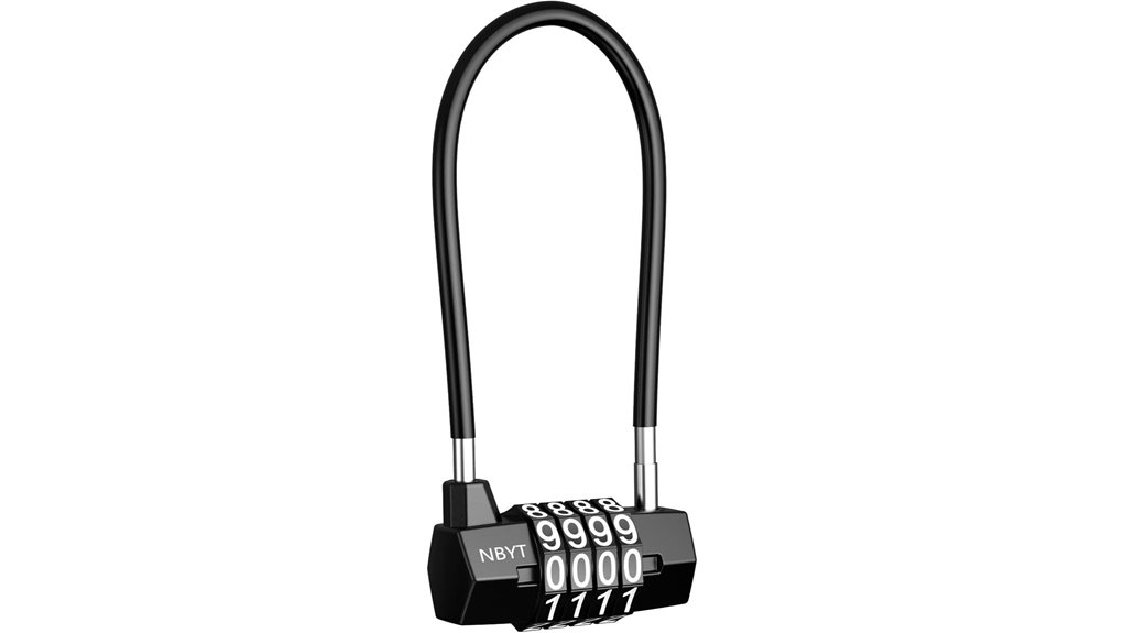 4 digit resettable waterproof padlock