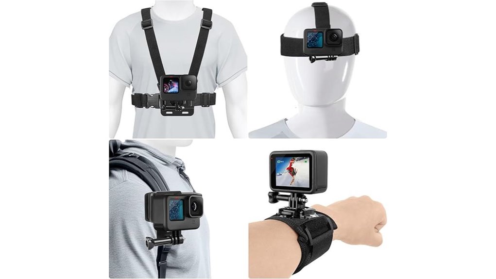 4 in 1 gopro chest mount kit