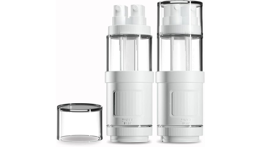 Leakproof Travel Pump Bottles (Lotion-Friendly) That Keep Your Essentials Safe 15 4 in 1 leak proof travel bottles
