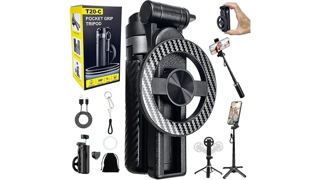 4 in 1 selfie tripod remote