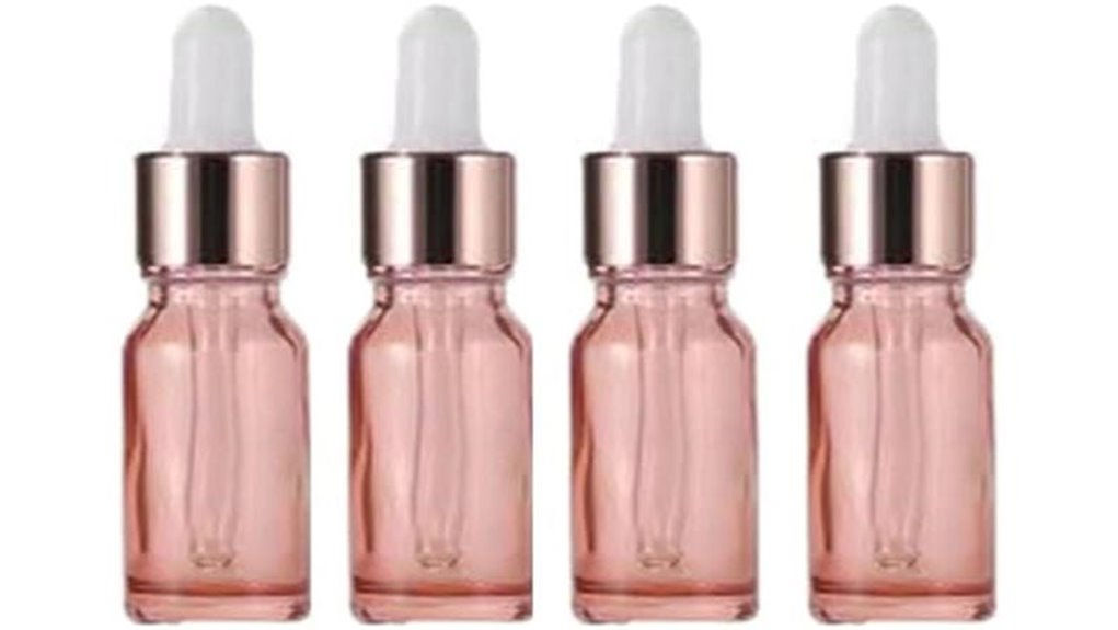 4 pack glass dropper bottles