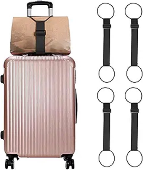 4 pack lightweight adjustable straps