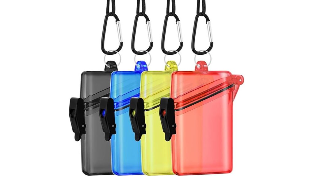 Waterproof Card Cases For Boat Tours: Secure ID & Cash 6 4 pack multicolor waterproof lanyard