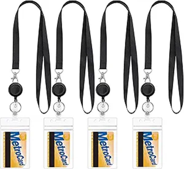 Best Card Holders for Tap-and-Go Transit Cards 1 4 pack omny waterproof lanyards