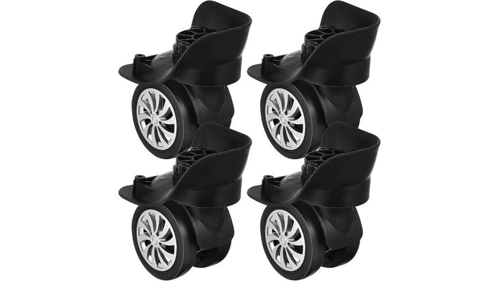 Smart replacement luggage wheels and wheel kits for repairs 6 4 pack universal luggage wheels