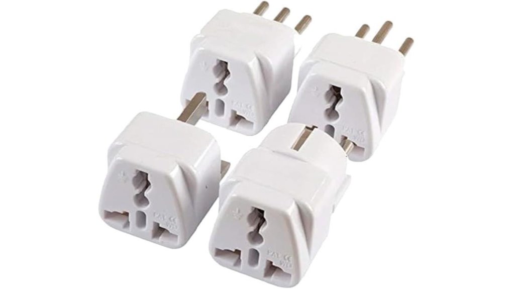 4 pack universal usa eu adapters