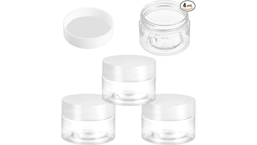 Top Refillable Travel Jars for Creams: Wide‑Mouth, No‑Leak 11 4 pack wide mouth cosmetic jars