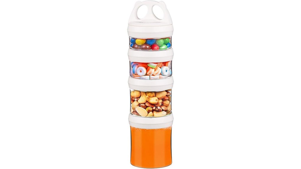 Best Leakproof Stackable Snack Containers for Day Tours 1 4 piece airtight 31oz jars