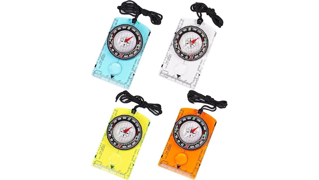 4 piece outdoor magnifier compass