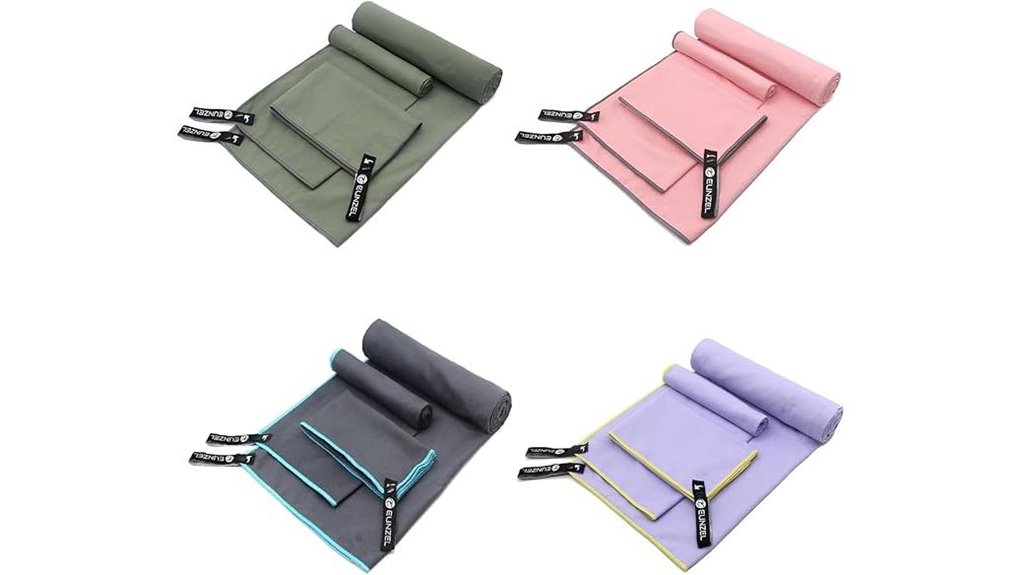 4 piece quick dry microfiber camping