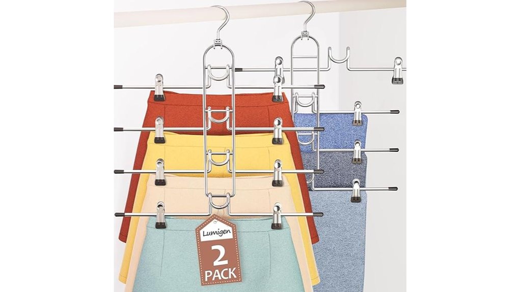4 tier space saving detachable hangers
