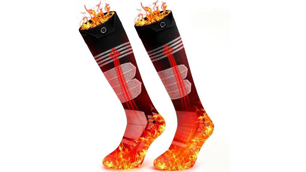 Best Heated Socks to Keep Warm in Freezing Weather 1 5000mah 4 level heated socks