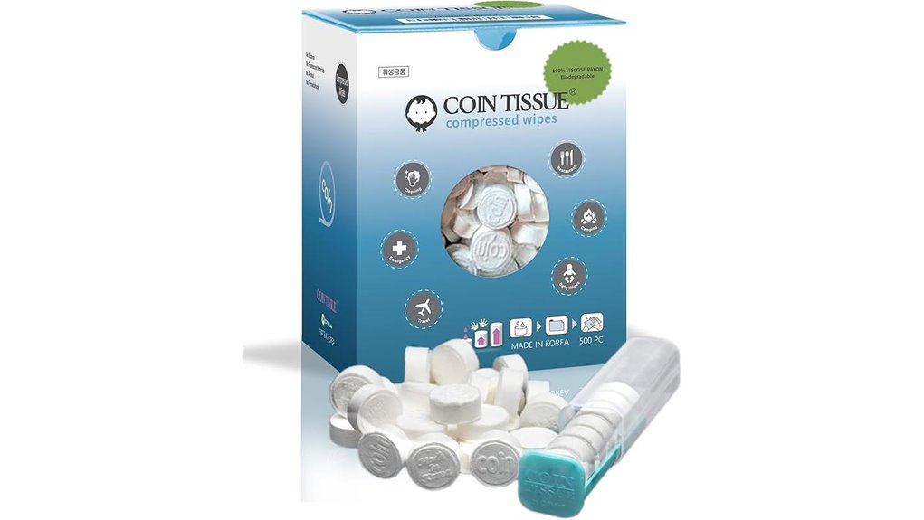 500 pack coin tissue case