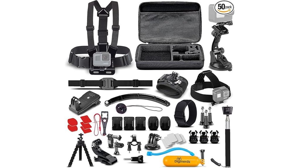 Best Action-Cam Mount Sets for Trips 14 50 in 1 gopro accessories kit