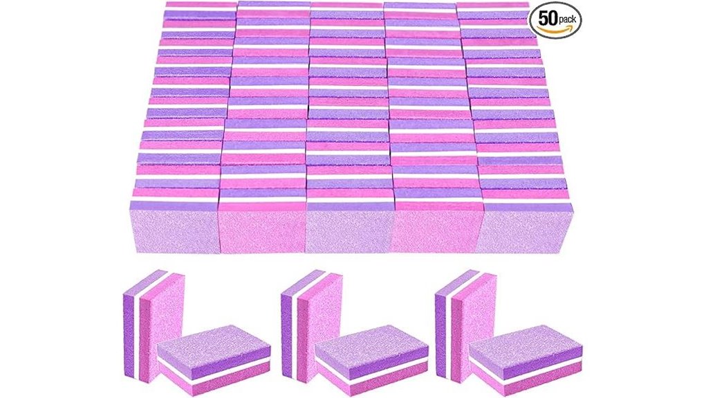 Must-Have Nail Buffer Block Set (Mini) for Every Nail Artist 4 50 piece sponge buffer 100 180