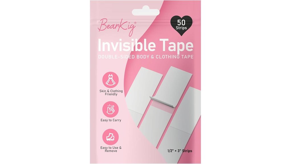 50 strip hypoallergenic double sided tape