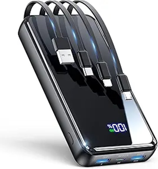 Best Power Banks with Built-In Cables for a Clutter-Free Life 3 50kah usb c fast charger