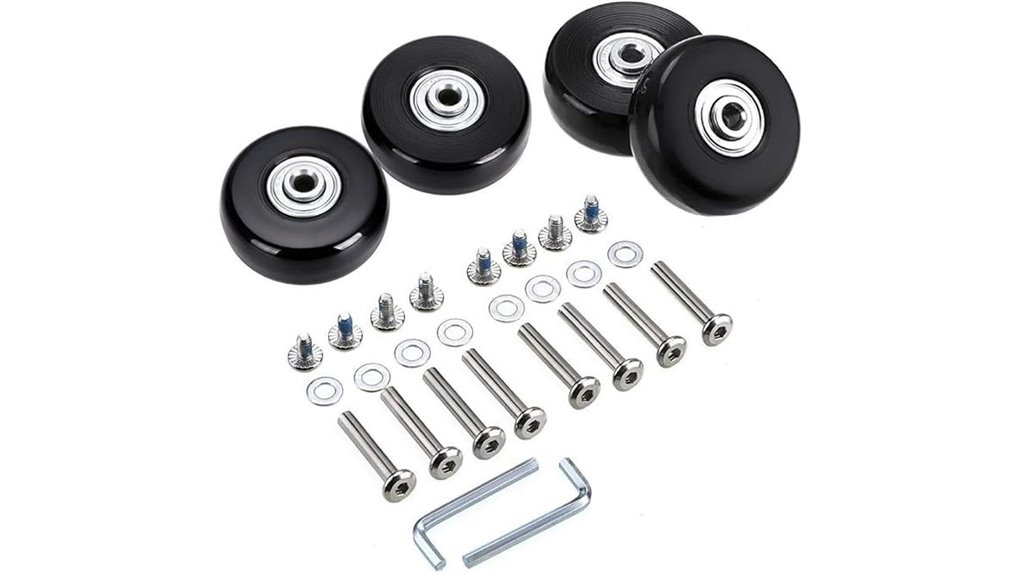 Replacement Luggage Wheels To Keep Your Bags Rolling 12 50mm 18mm 4 lug wheels