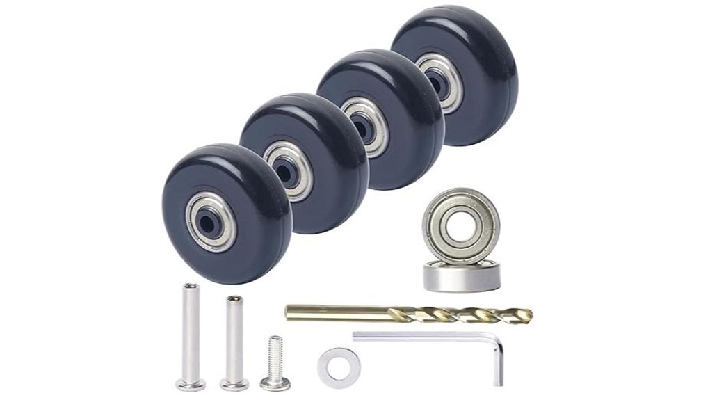 Smart replacement luggage wheels and wheel kits for repairs 1 50mm swivel luggage wheels